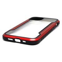 エアージェイ IPHONE 13ProMax耐衝撃アルミフレームクリア背面ケース AC-P21X-PC RD 1個（直送品）