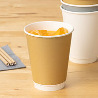 サンナップ エアウォールカップ クラフトカラー 340ml 1袋（25個入）