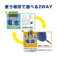 クツワ 電動鉛筆削りドッチモ ネイビー RS041NB 1個
