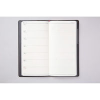 高橋書店 【2024年版】ニューダイアリー2 手帳判 片側1週間+ノート 月曜始まり 茶 77 1冊（直送品）