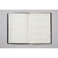 高橋書店 【2024年版】ニューダイアリー A5 片側1週間+ノート 月曜始まり 黒 86 1冊（直送品）