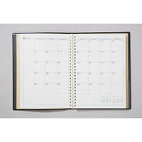 高橋書店 【2024年版】リングダイアリー A5 見開き1週間 月曜始まり 黒 452 1冊（直送品）