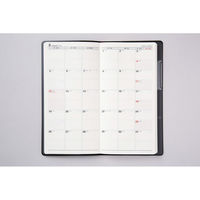 高橋書店 【2024年版】ニューダイアリー4 手帳判 片側1週間+ノート 月曜始まり 黒 82 1冊（直送品）