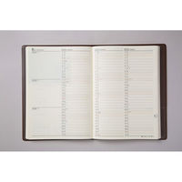 高橋書店 【2024年版】3年卓上日誌 A5 3年連用 茶 63 1冊（直送品）