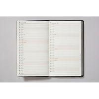 高橋書店 【2024年版】ニューダイアリーアルファ8 手帳判 片側1週間+ノート 月曜始まり 黒 102 1冊（直送品）