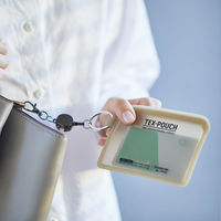 キングジム テクスポーチ スリム シリコン ポーチ カーキ TXP400-KH 1個