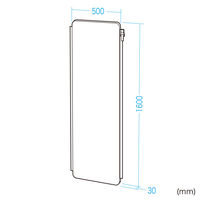 サンワサプライ パーティションブース 増結用パネル 幅500×奥行30×高さ1600mm ベージュ SPT-PB002PNBG 1台（直送品）