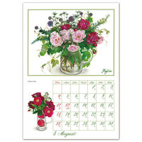 フロンティア 2024年壁掛けカレンダー　橋本不二子　Roses　L CAL-130 2冊（直送品）