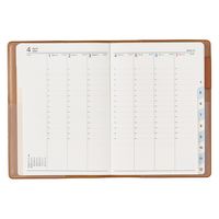 【2024年版】NOLTY キャレル A6 バーチカル2 月曜始まり キャメル 2027 1冊 日本能率協会マネジメントセンター（直送品）