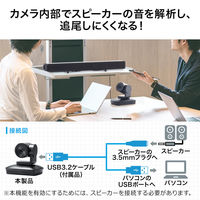 サンワサプライ ダイレクト:自動追尾型カメラ 400-CAM072N 1個（直送品）