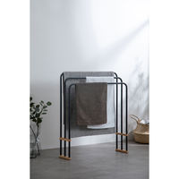 アイリスオーヤマ 折りたたみバスタオルハンガー ダークグレー FBH-700 1台