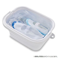 伊勢藤 折りたためるつけ置き洗いバケツ グレー I-617 1セット(1個×2)