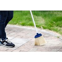 山崎産業 庭箒ニューブルロンL(長柄) 屋内・屋外用ほうき　化繊　箒　 1本