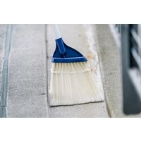 山崎産業 コンドル 庭箒ニューブルロン 短柄   屋内・屋外用ほうき PP毛 化繊箒　1セット（3本）