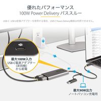 Startech.com USB-C USB-A 2xHDMI変換アダプター 100W 109B-USBC-HDMI 1個