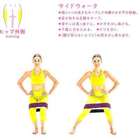 サクライ貿易 トレーニング器具 ヒップアップバンド ブラック×ピンク 54157 1セット(1個入)