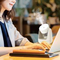 TOPLAND 加湿器 パーソナル 左右自動首振り 吸水スティック5本付 SH-KJ53 WT 1台