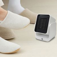 TOPLAND コンパクトセラミックヒーター 300W ホワイト SC-CH33 WT 1台