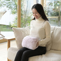 YAMAZEN コードレス 蓄熱式湯たんぽ 手を入れられる洗えるカバー付き ピンク YTY-S400H(PK) 1台