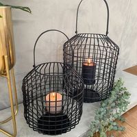 杉田エース CLOVERアイアンワイヤーランタン W26 H34 CXU955826 1個（直送品）