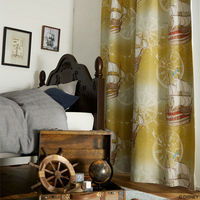 スミノエ ピーターパン カーテン ディズニー フライインザスカイ 1100×2500mm イエロー １セット(2枚入)（直送品）