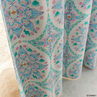 スミノエ プリンセス カーテン ディズニー マジックランプ 3000×1250mm ブルー １セット(2枚入)（直送品）