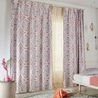 スミノエ プリンセス カーテン ディズニー マジックランプ 2400×1600mm ピンク １セット(2枚入)（直送品）