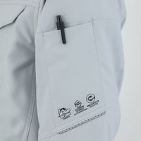 ミナスマイル AE-9050  エコ　ストレッチ半袖ブルゾン 5L ブルー コーコス信岡 1着（直送品）