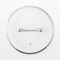 無印良品 中が見えやすい 強化ガラス蓋 直径24cm対応 良品計画