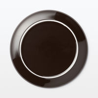 無印良品 日常の器 プレート 大 ダークブラウン 約直径23cm 良品計画