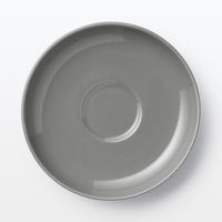 無印良品 日常の器 デミタスソーサー グレー 約直径11cm 1セット（2枚） 良品計画
