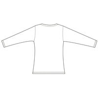 フォーク ぽかぽかレディスカットソー(7.5分袖) ブラック L 9003-9 1枚（直送品）