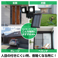 朝日電器 ソーラー式センサーライト2灯 ESL-N112SL 1個
