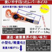 ベストアンサー レバーホイスト 1t JD 2台セット lh-001-2p 1セット(2台入)（直送品）