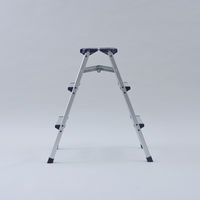 YAMAZEN 天板が広くて安心なアルミ幅広踏み台 3段 YM-DB03SG(DBL) 1台