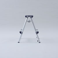 YAMAZEN 開閉簡単 取っ手付き アルミ踏み台 2段 YM-DA02(DBL) 1台