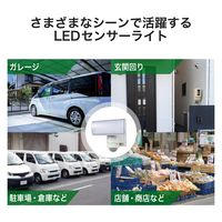 LEDセンサーライト 人感センサー 1灯型 (750～1500lm) 屋外 ホワイト DSLD15C1(W) DXアンテナ 1個（直送品）