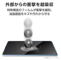 AQUOS wish3/wish2/wish のぞき見防止フィルム アンチグレア 衝撃吸収 PMHS223FLPF エレコム 1個（直送品）