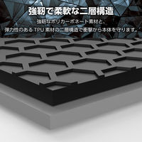 iPhone15 ケース 衝撃吸収 ZEROSHOCK フィルム付 ブラック PM-A23AZEROBK エレコム 1個