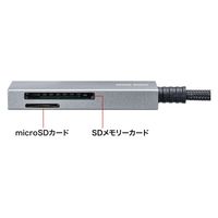 サンワサプライ USB3.2 Gen1 カードリーダー ADR-3MSD2S 1個