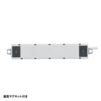延長コード 電源タップ 1m 3P（ピン） 4個口 マグネット ホワイト TAP-KS4N-1 サンワサプライ 1本（直送品）