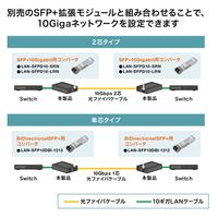 サンワサプライ 10Giga光メディアコンバータ LAN-EC2011TF 1個（直送品）