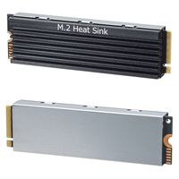 サンワサプライ M.2 SSD用ヒートシンク 両面実装対応(ブラック) TK-HM6BK 1個