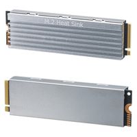 サンワサプライ M.2 SSD用ヒートシンク 両面実装対応(シルバー) TK-HM6S 1個（直送品）