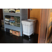 BRID ランドリーバスケット　キャスター付き　スクエア　４５Ｌ　ベージュ 003073 1個（直送品）