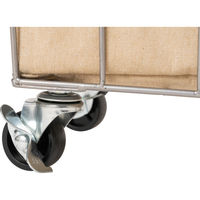 BRID スタッキングバスケット３段　キャスター付き　ホワイト 003373 1個（直送品）