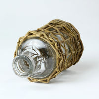 ＳＰＩＣＥ　ＯＦ　ＬＩＦＥ　ＦＯＮＴＡＩＮＥ　かご編みガラスフラワーベース　ミニボトル　ＬＹＧＮ１１２０　1個（直送品）