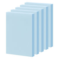 アスクル はたらく ふせん 付箋  75×50mm パステルブルー 50冊 （5冊×10箱） オリジナル