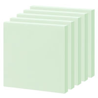 アスクル はたらく ふせん 付箋  75×75mm パステルグリーン （正方形） 50冊 （5冊×10箱） オリジナル