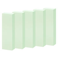 アスクル はたらく ふせん 付箋  50×15mm パステルグリーン （短冊ミニ） 100冊（10冊×10箱） オリジナル